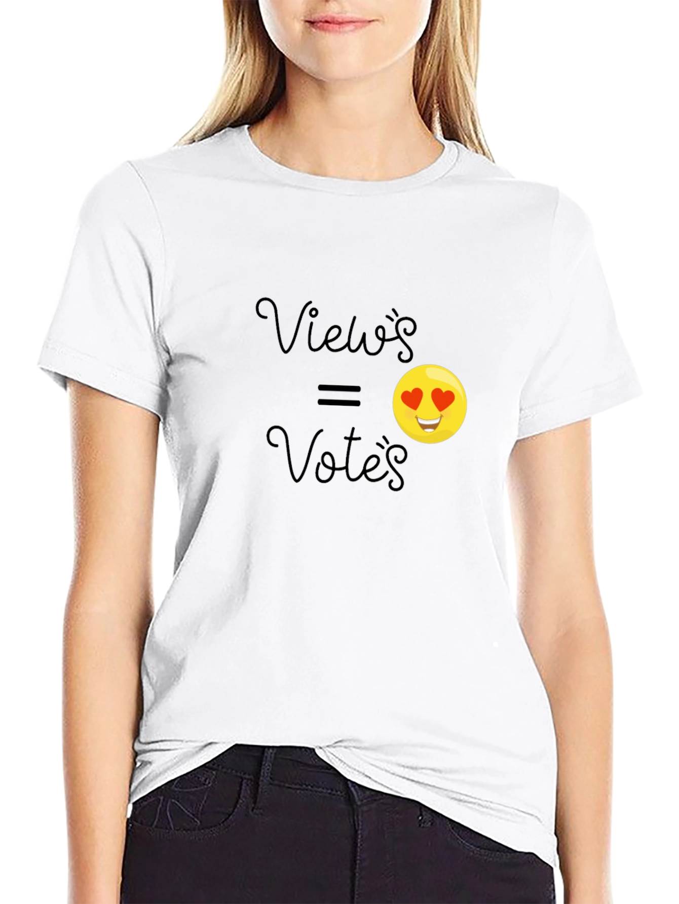 Views Equal Votes Emoji Graphic T-Shirt