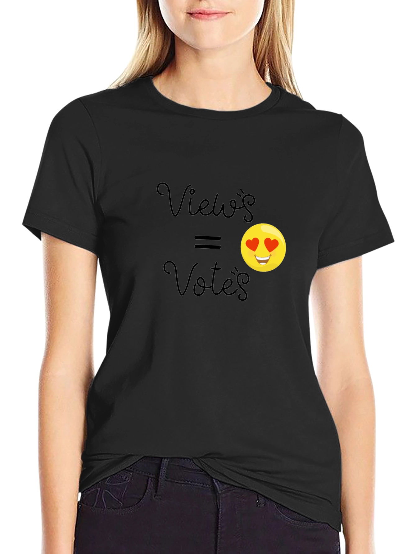 Views Equal Votes Emoji Graphic T-Shirt