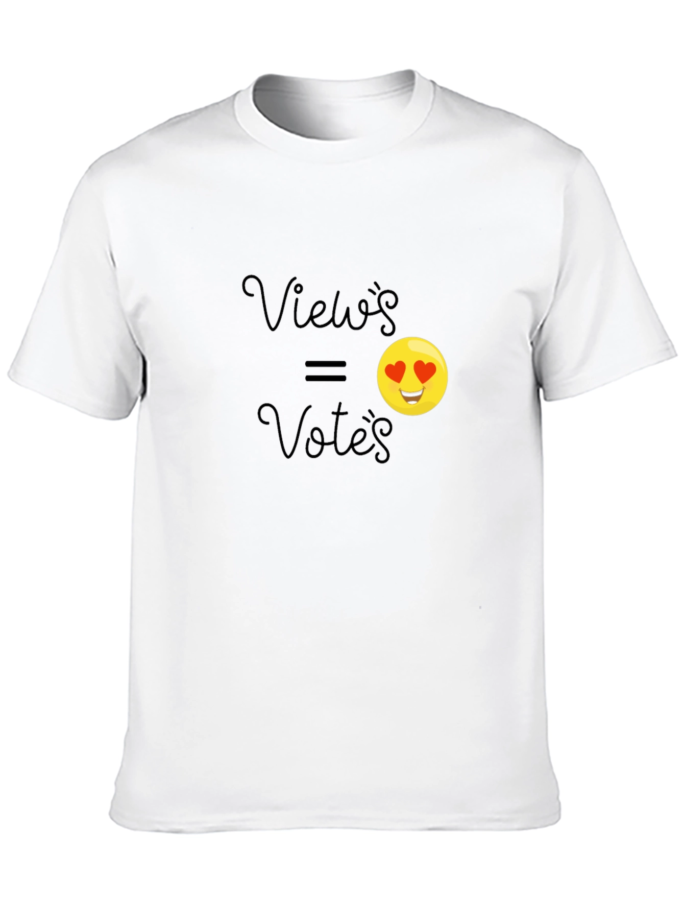 Views Equal Votes Emoji Graphic T-Shirt