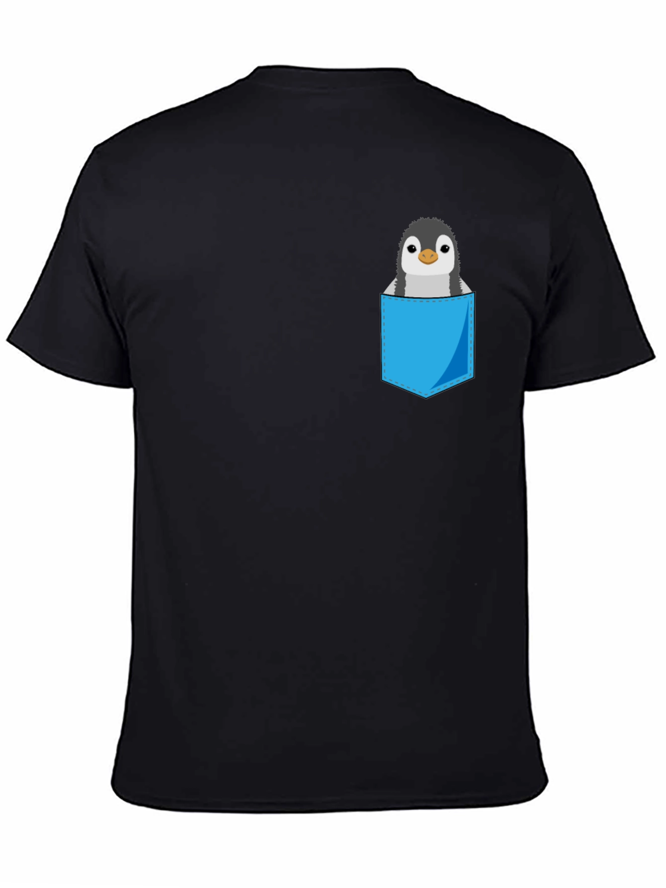 Pocket Penguin Graphic Tee - Soft Cotton Blend