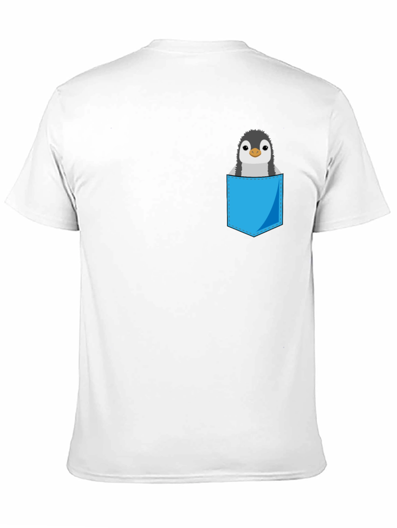 Pocket Penguin Graphic Tee - Soft Cotton Blend