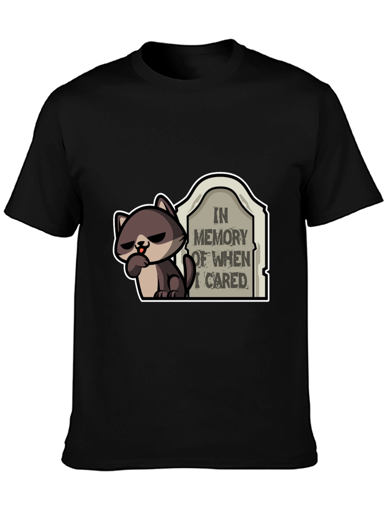 Funny In Memory of When I Cared T-Shirt