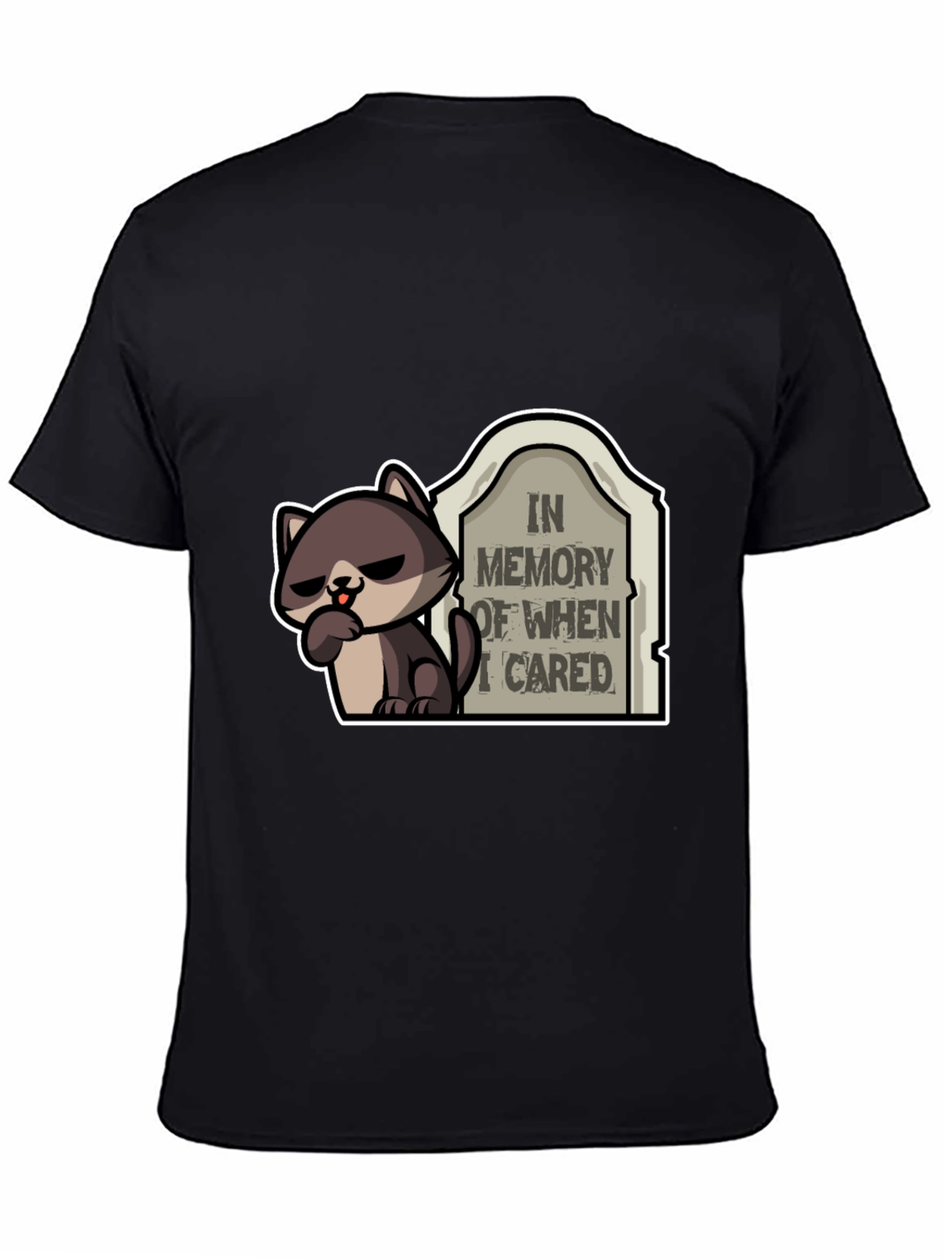 Funny In Memory of When I Cared T-Shirt