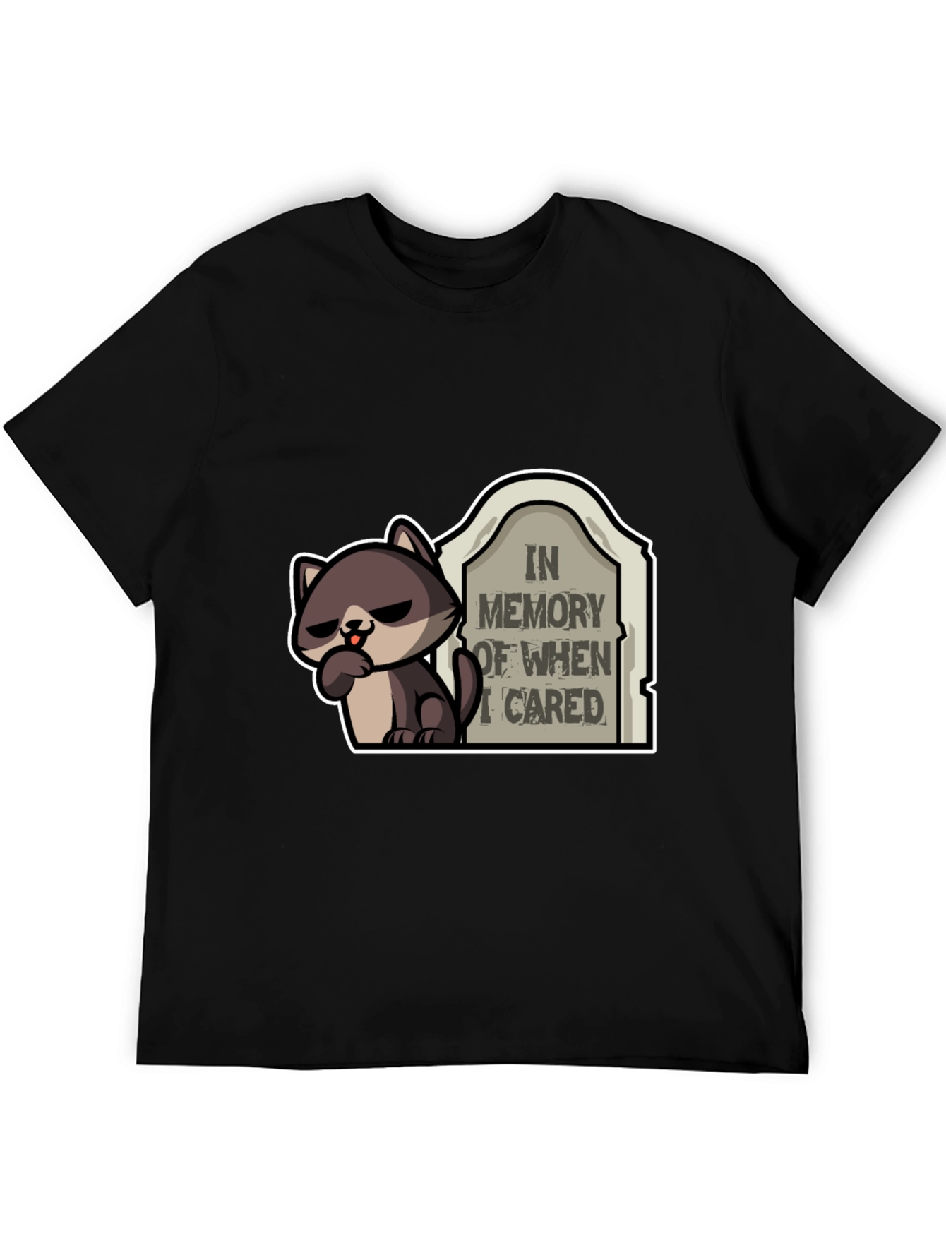 Funny In Memory of When I Cared T-Shirt