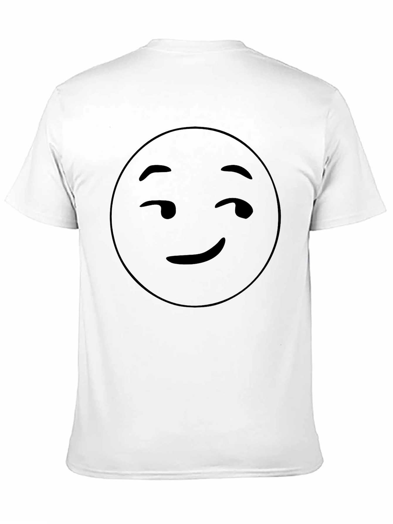 Winking Face Graphic Tee - Black