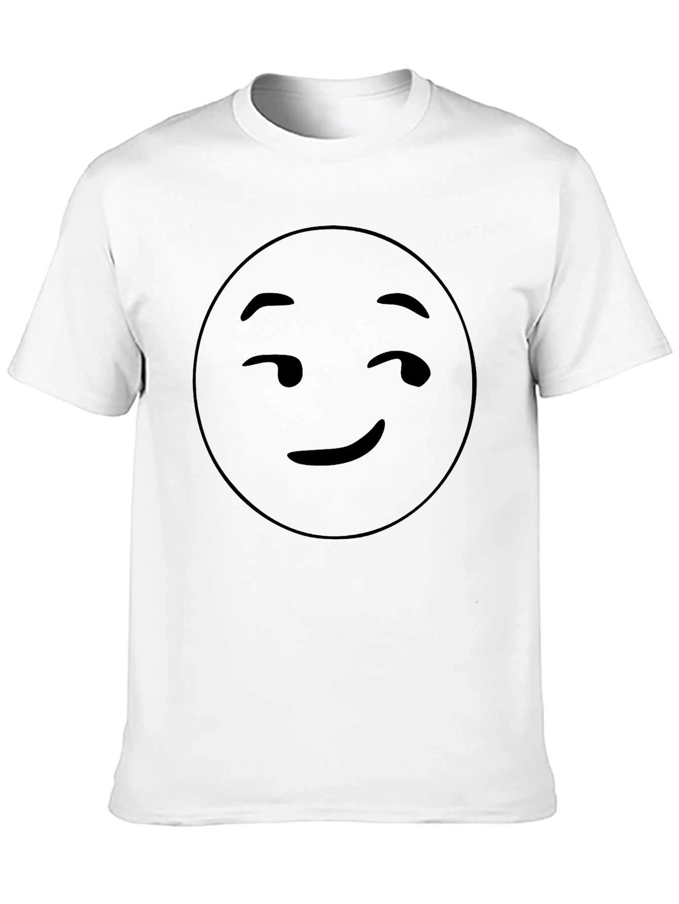Winking Face Graphic Tee - Black