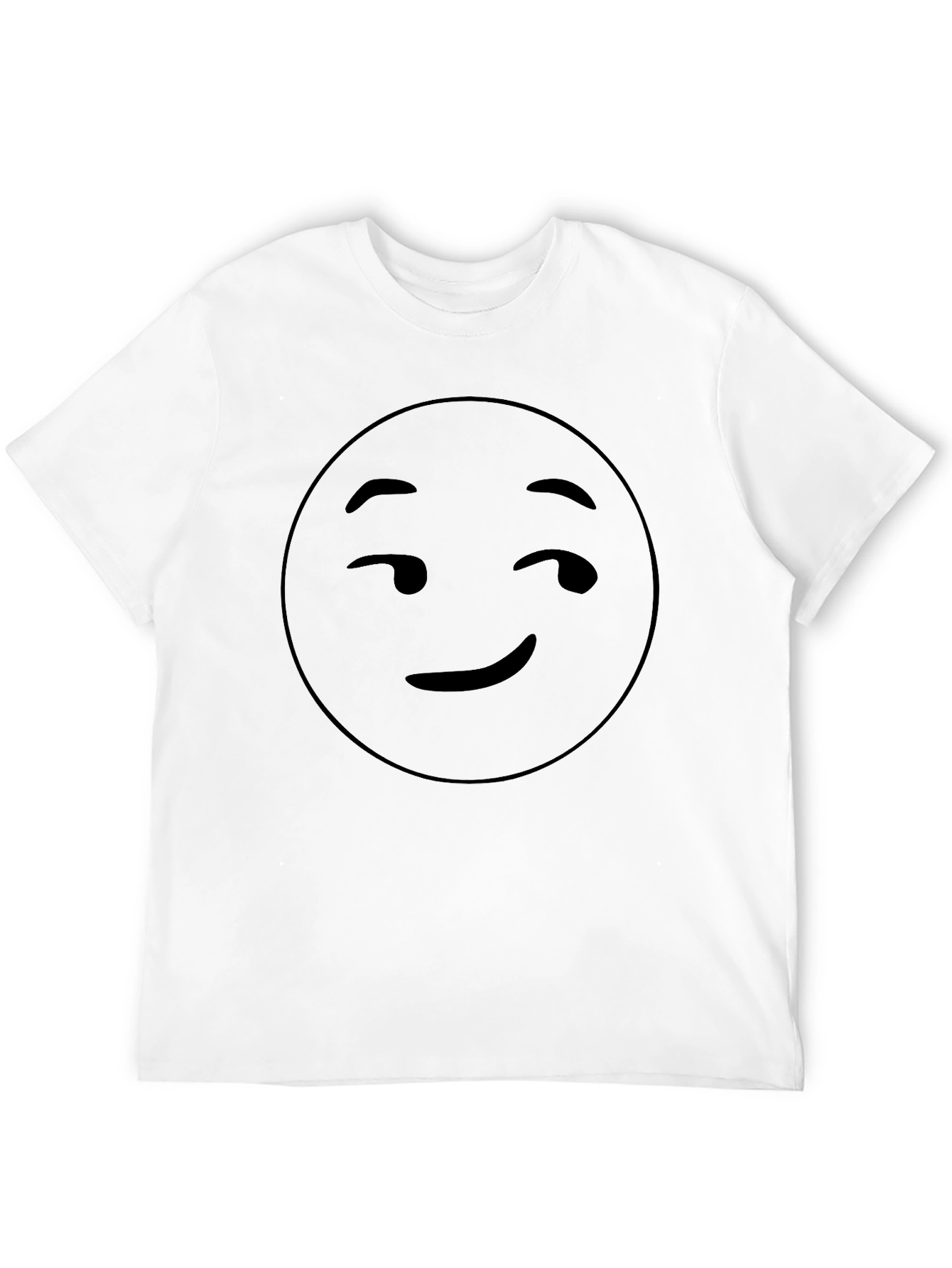 Winking Face Graphic Tee - Black