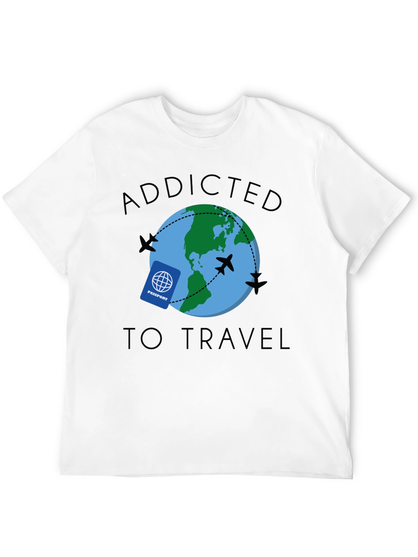 Addicted to Travel Graphic T-Shirt