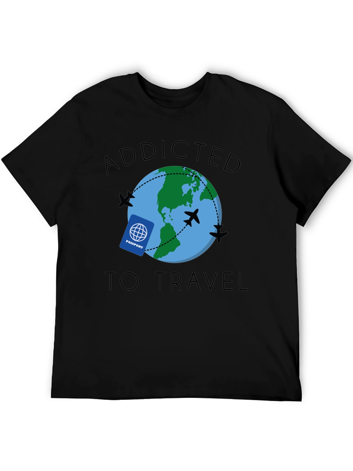 Addicted to Travel Graphic T-Shirt