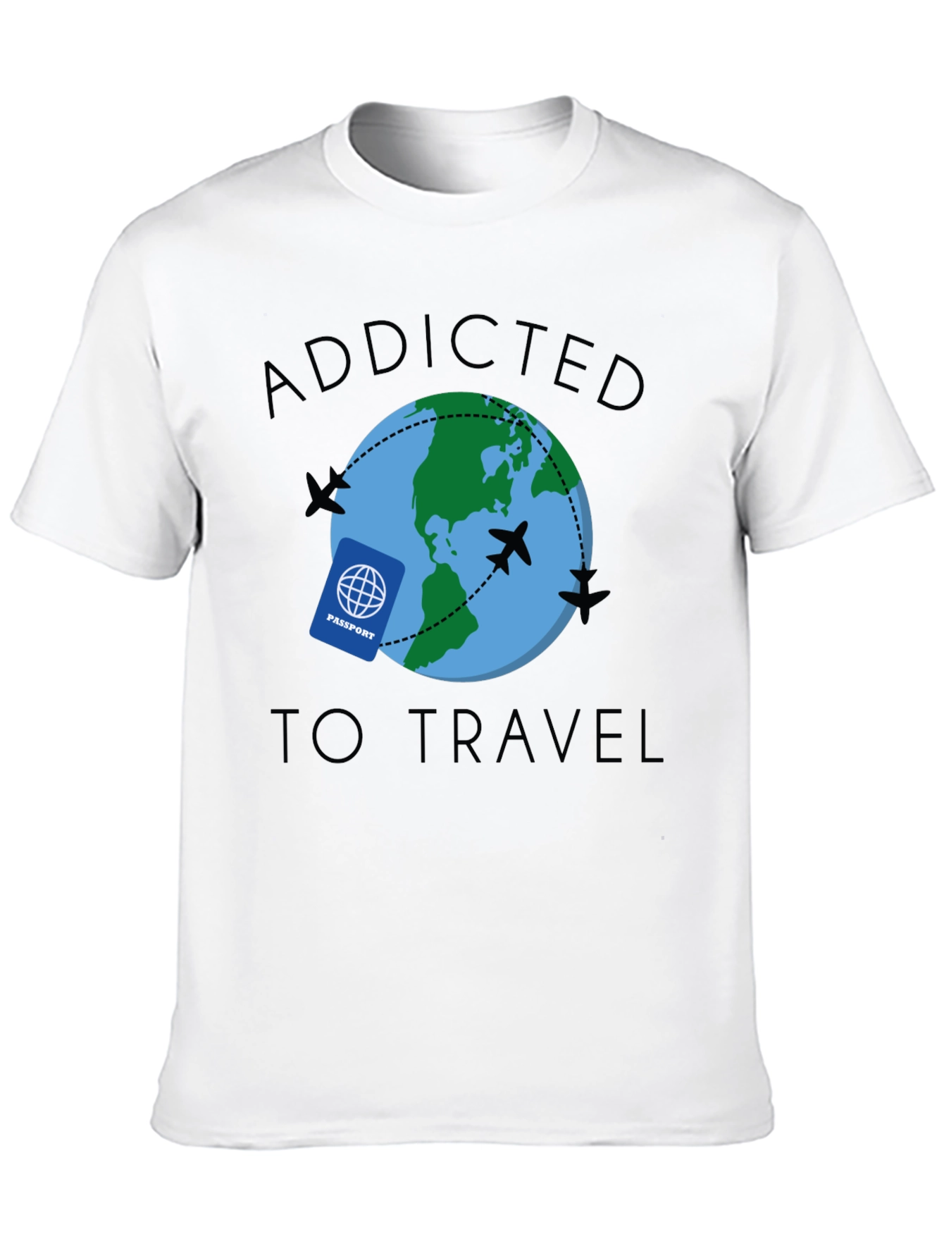Addicted to Travel Graphic T-Shirt