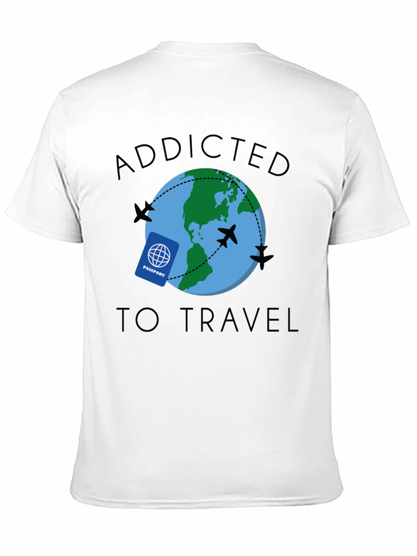 Addicted to Travel Graphic T-Shirt