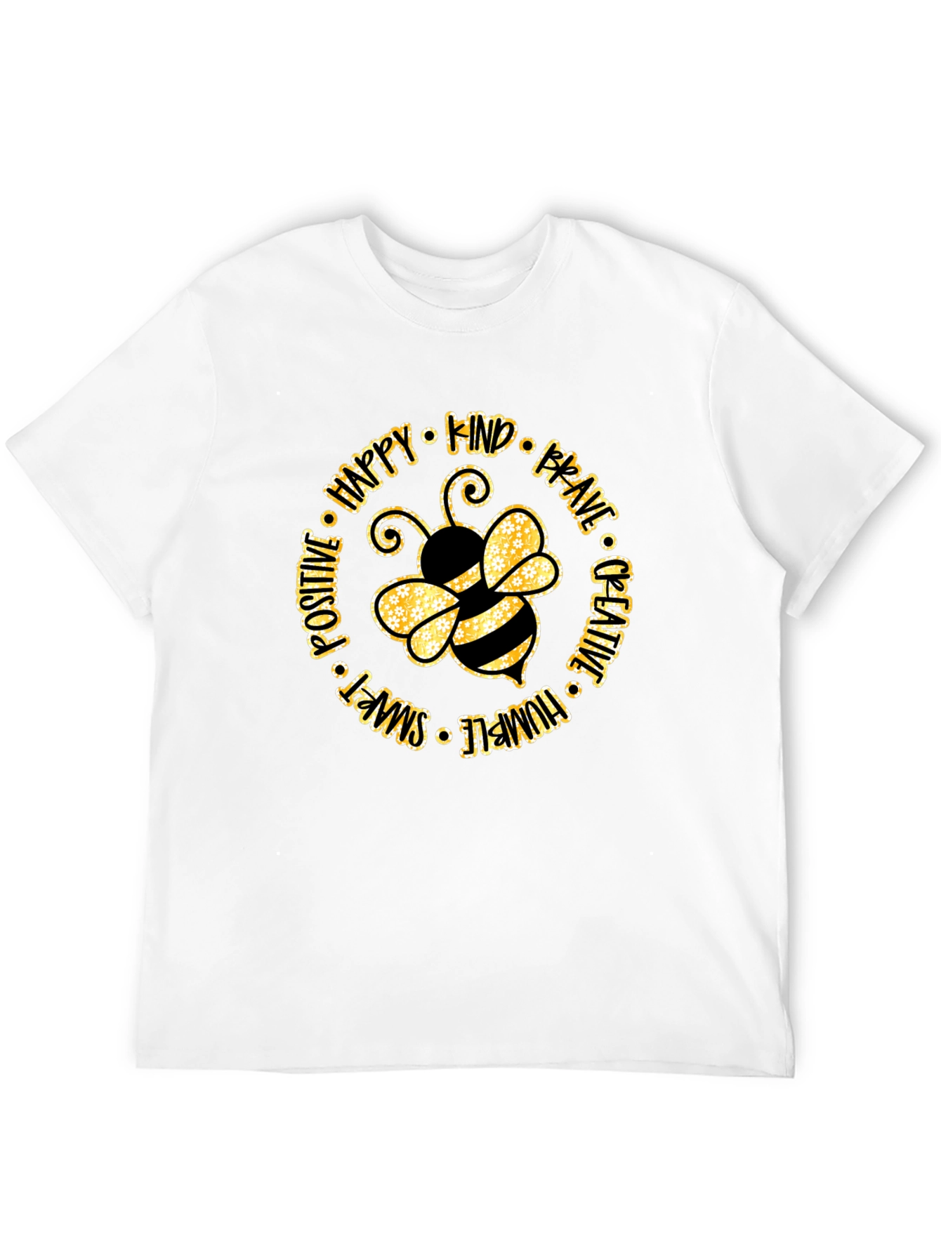 Bee Kind Graphic T-Shirt - Unisex Black Cotton Tee