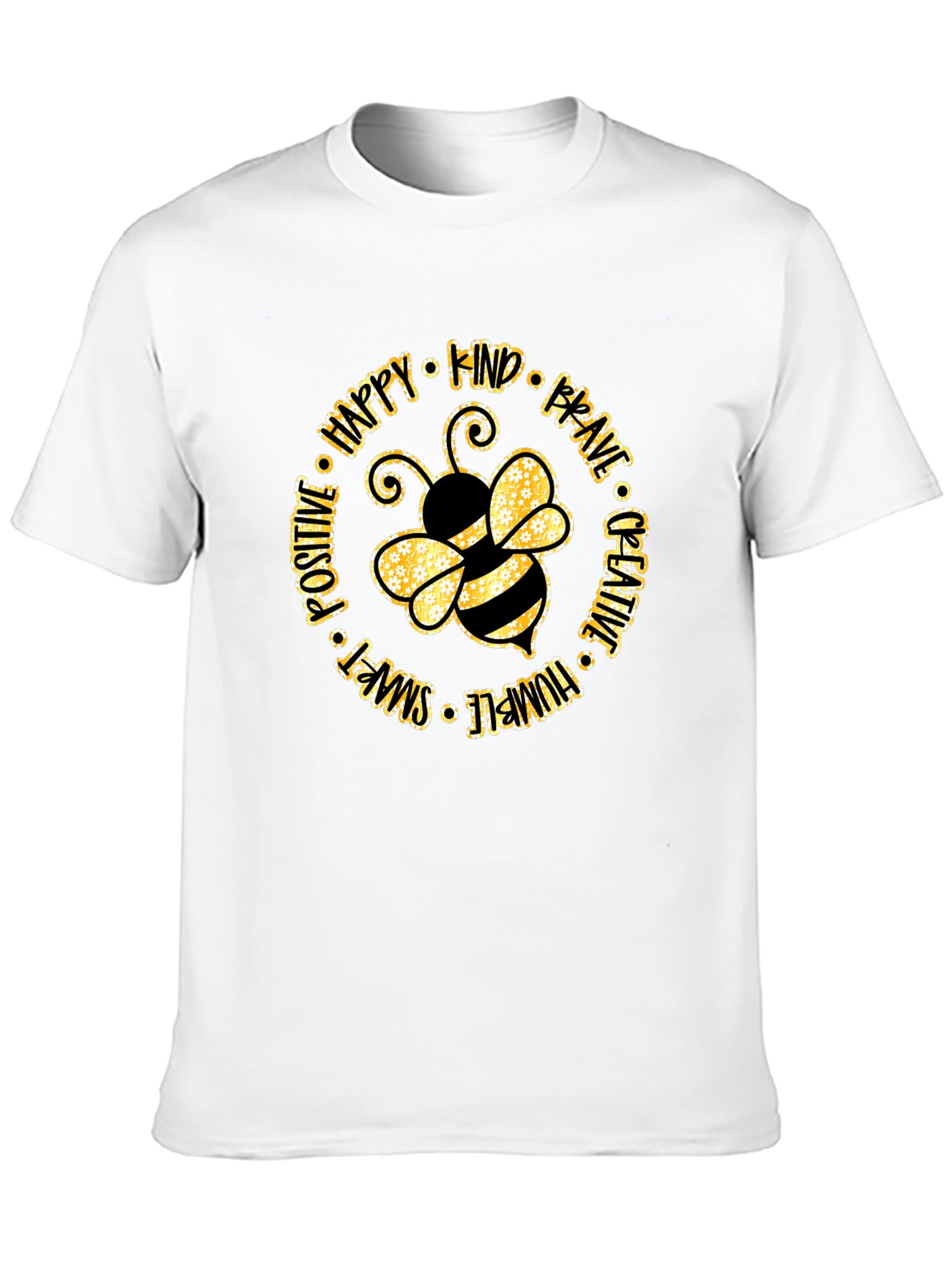 Bee Kind Graphic T-Shirt - Unisex Black Cotton Tee