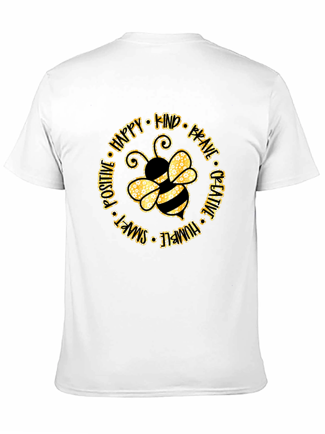 Bee Kind Graphic T-Shirt - Unisex Black Cotton Tee