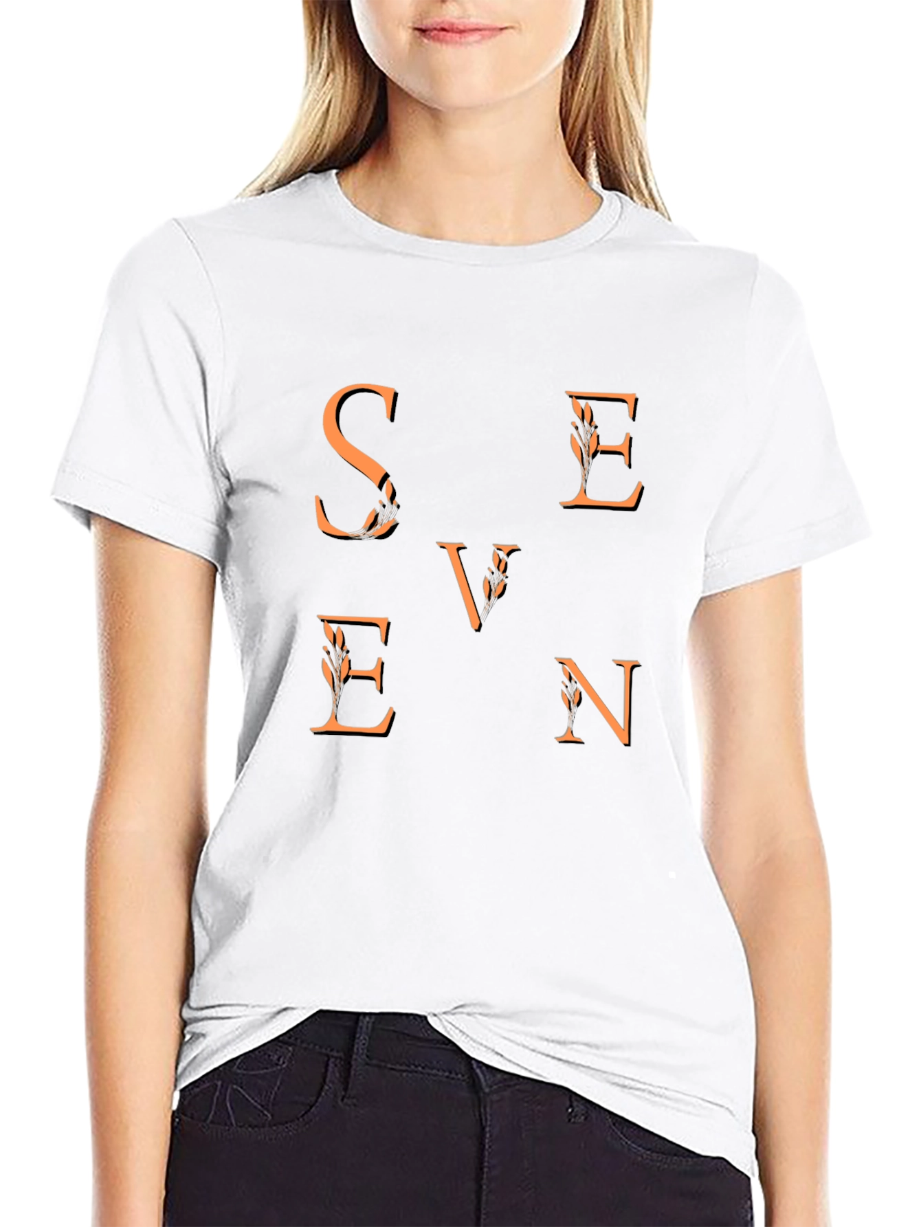 Seven Graphic Tee - Stylish Mens Black T-Shirt