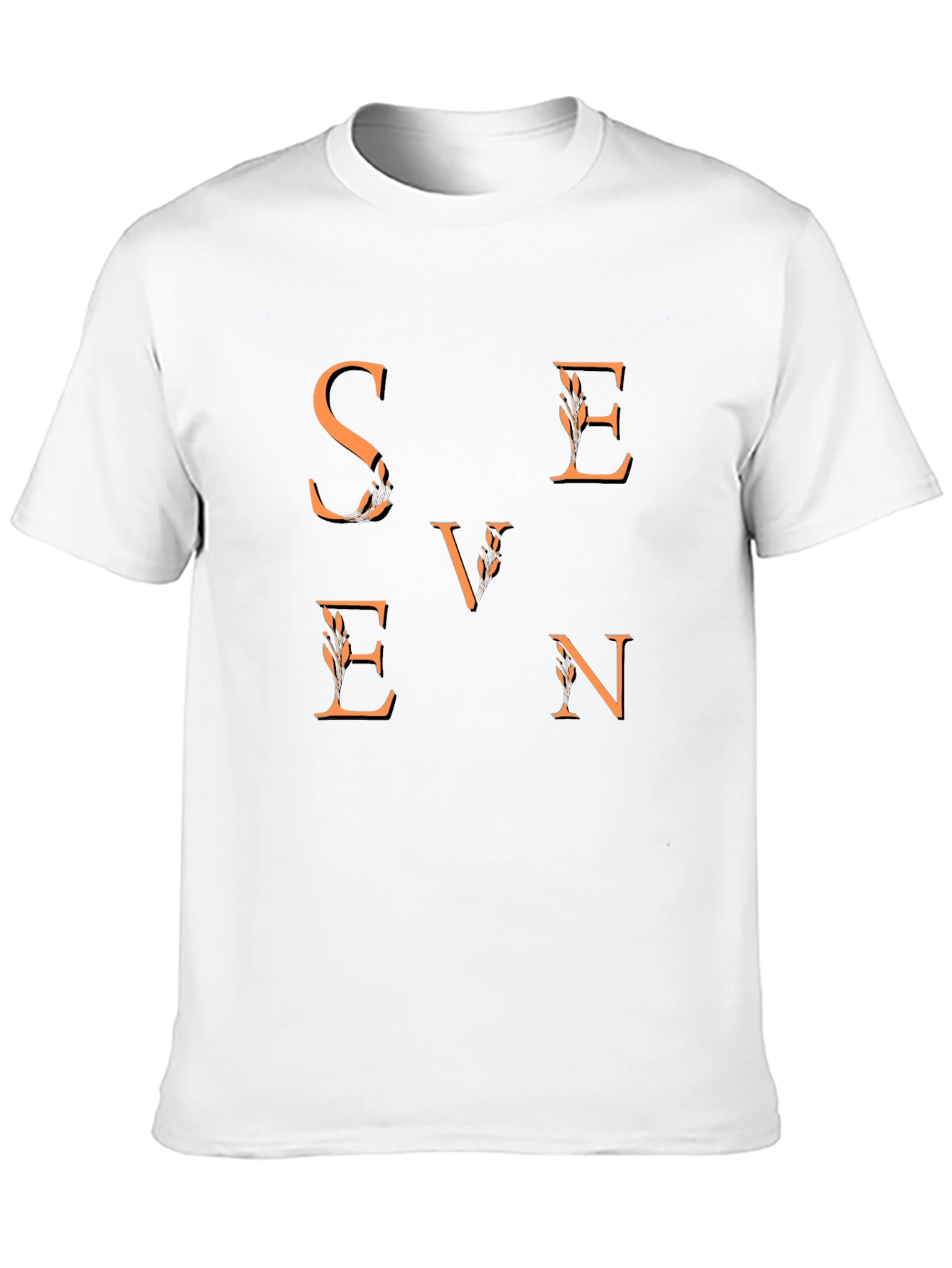Seven Graphic Tee - Stylish Mens Black T-Shirt