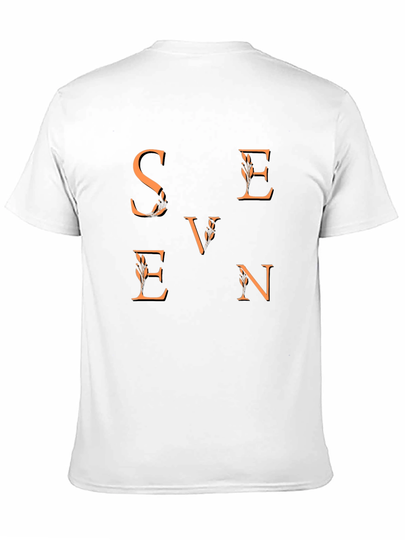 Seven Graphic Tee - Stylish Mens Black T-Shirt