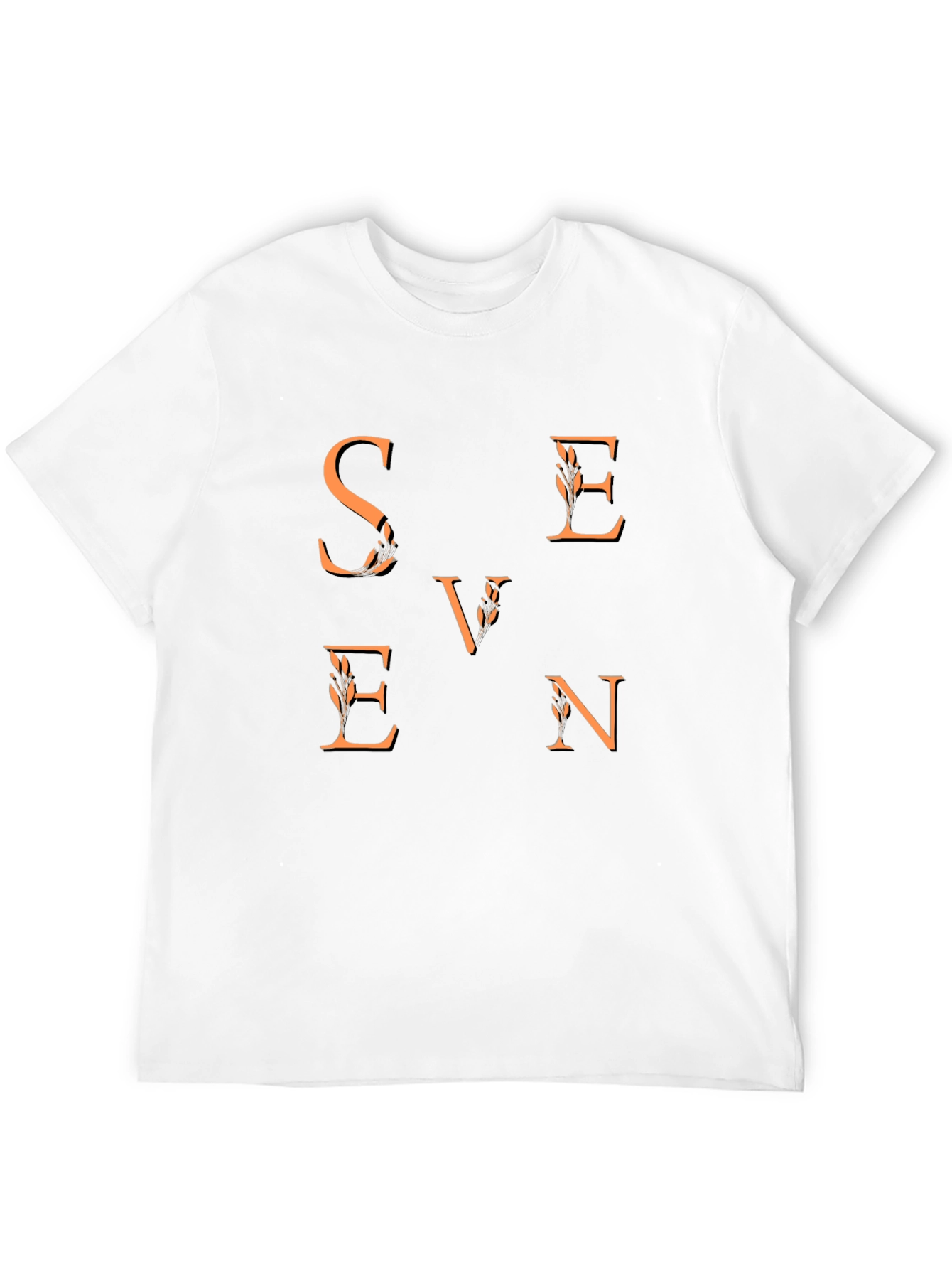 Seven Graphic Tee - Stylish Mens Black T-Shirt