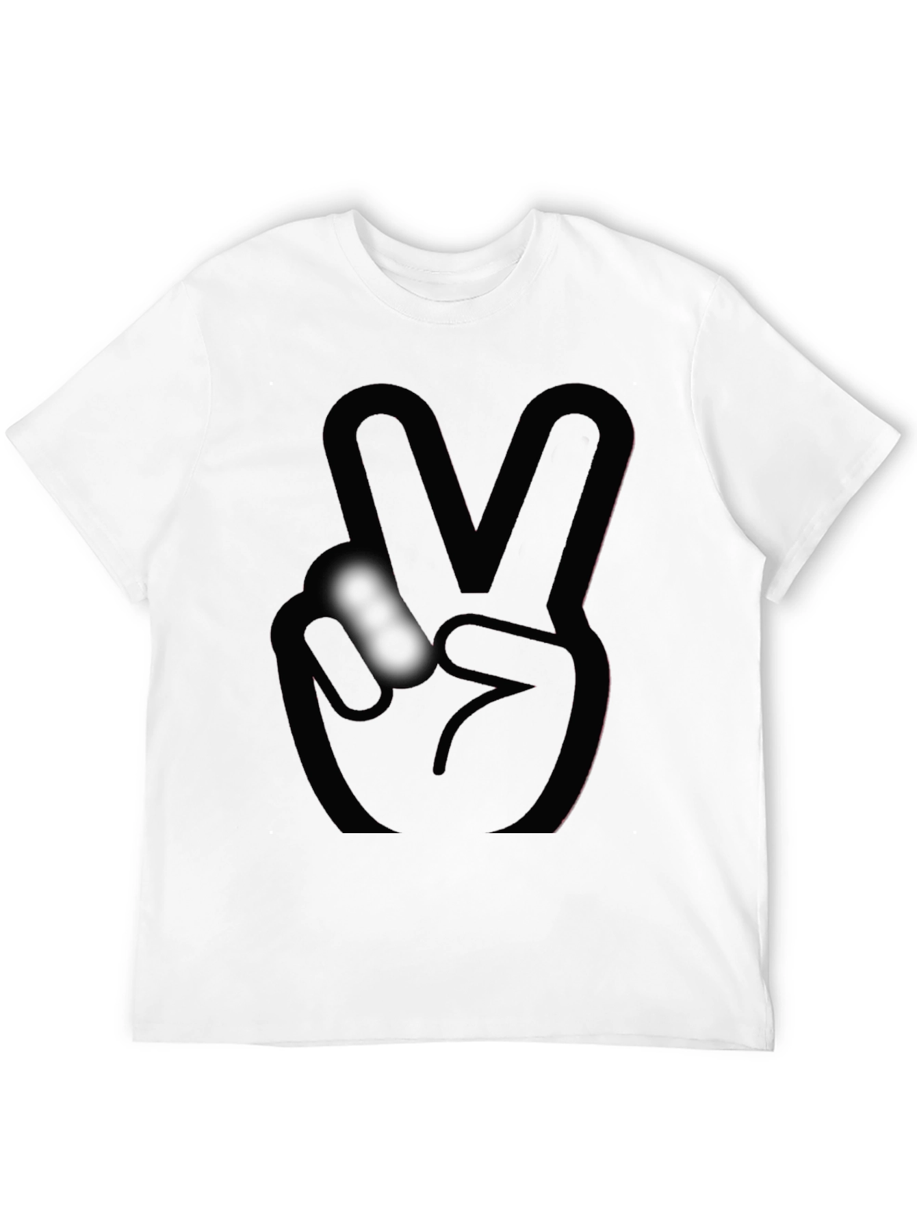 Peace Sign Black T-Shirt - Stylish and Comfortable