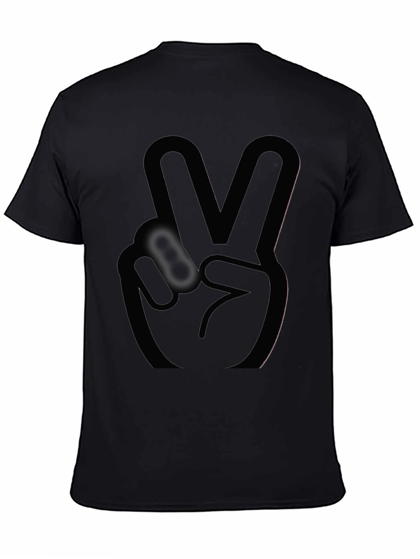Peace Sign Black T-Shirt - Stylish and Comfortable