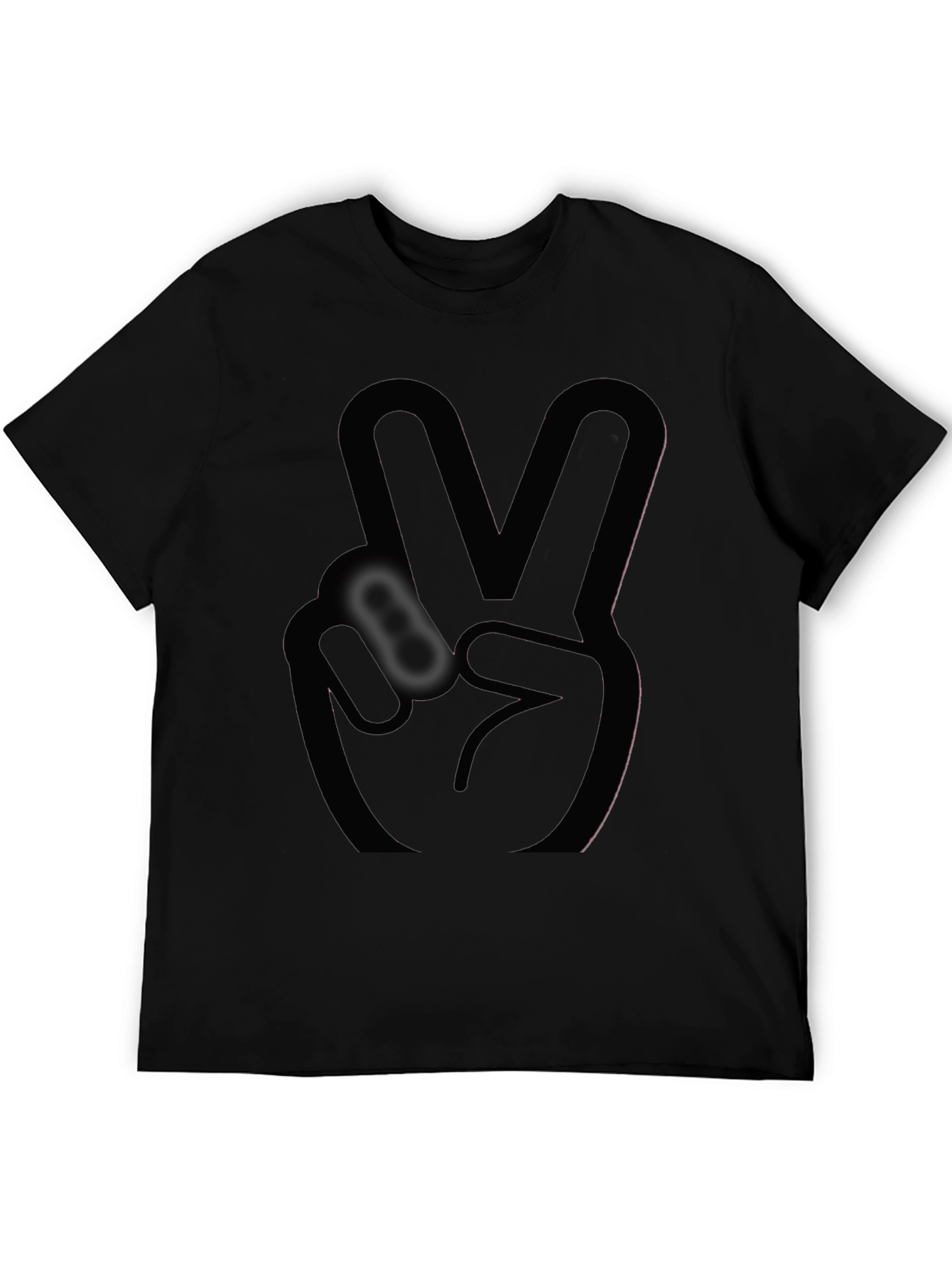 Peace Sign Black T-Shirt - Stylish and Comfortable