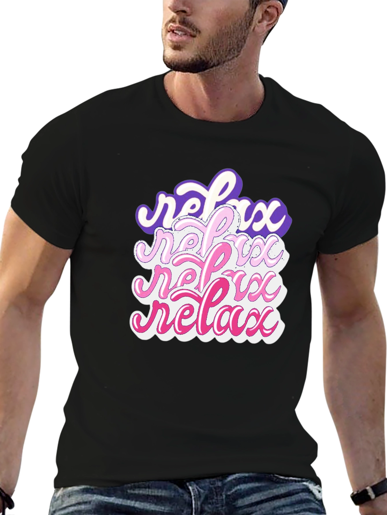 Relax Stacked Graphic T-Shirt