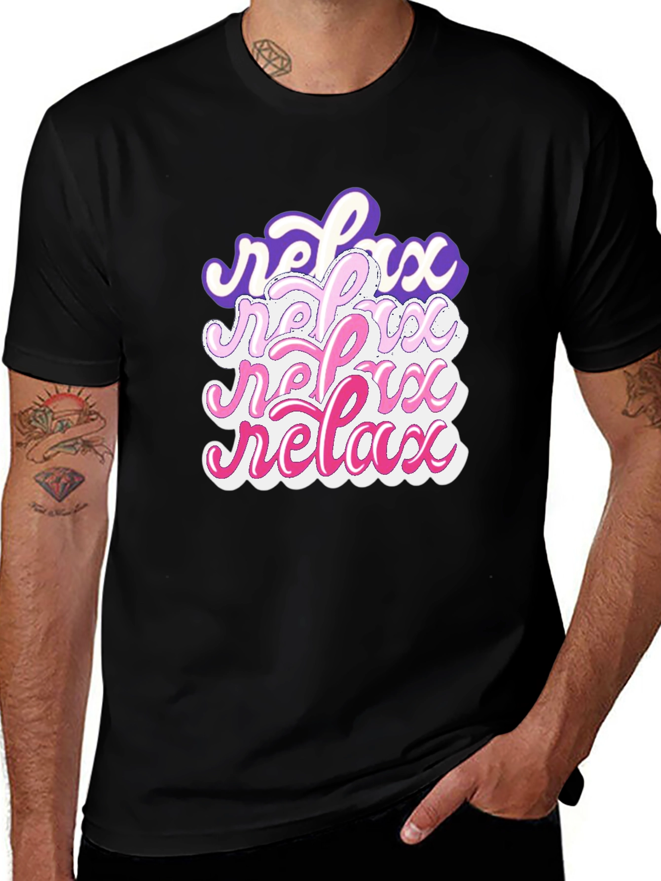 Relax Stacked Graphic T-Shirt