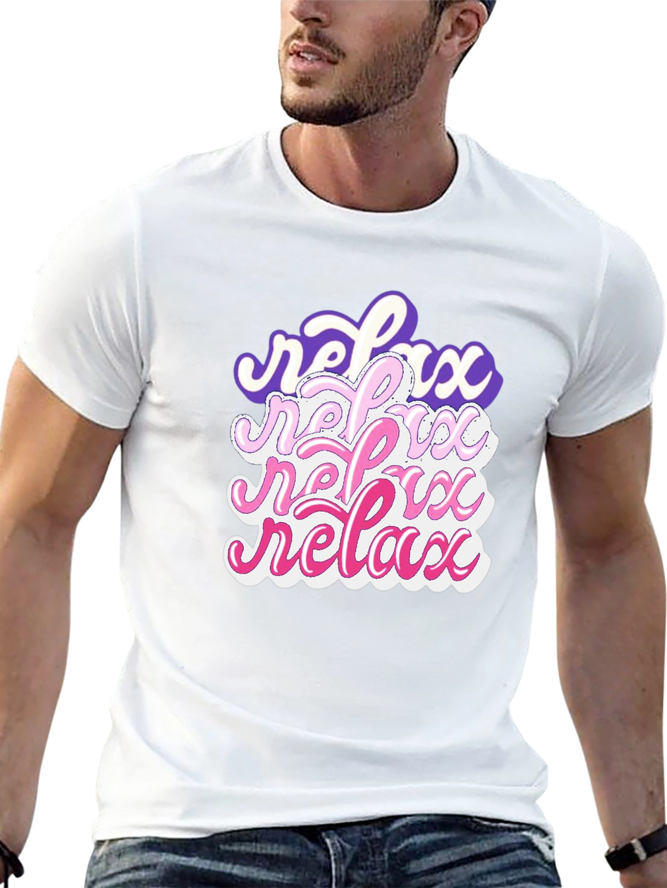 Relax Stacked Graphic T-Shirt