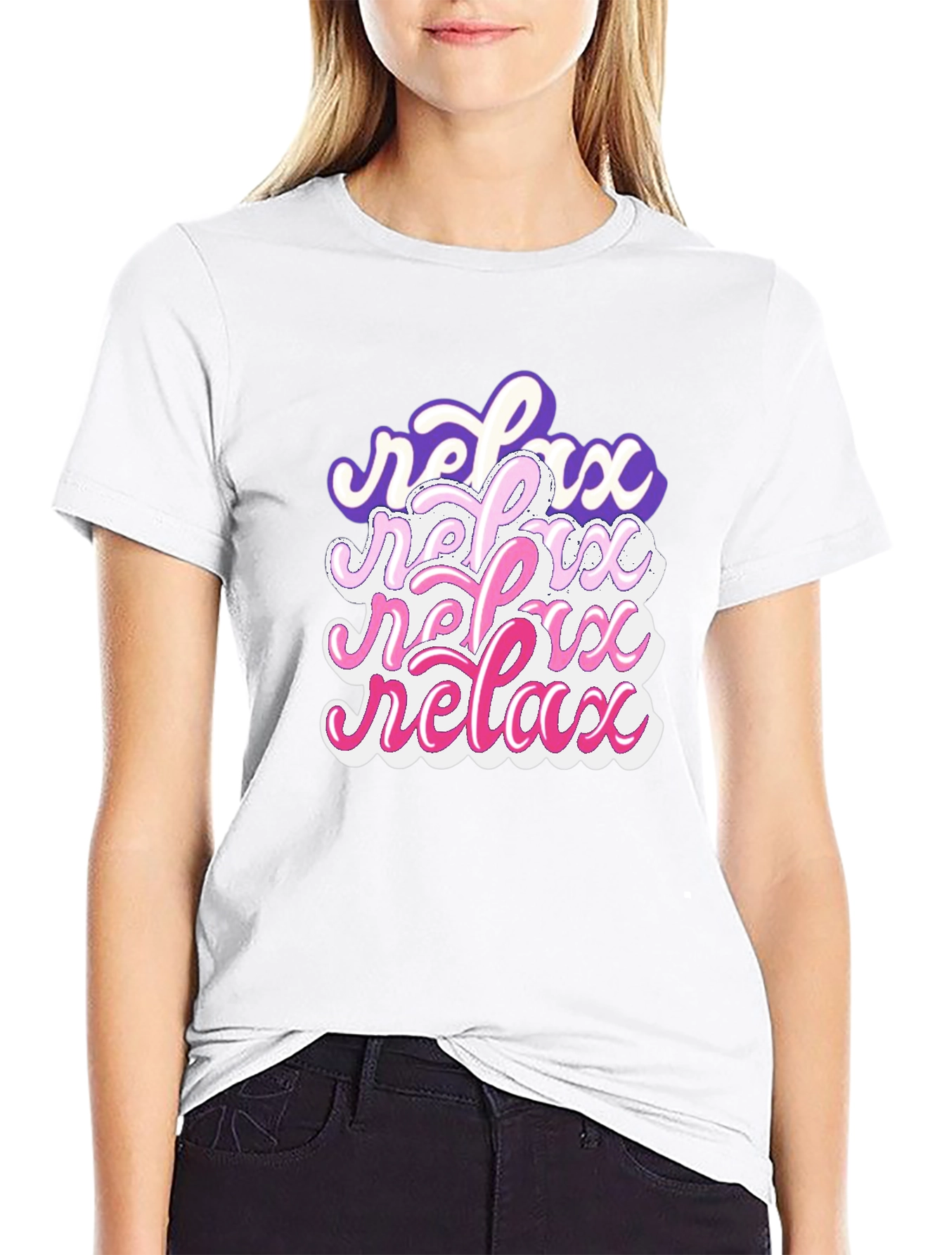 Relax Stacked Graphic T-Shirt