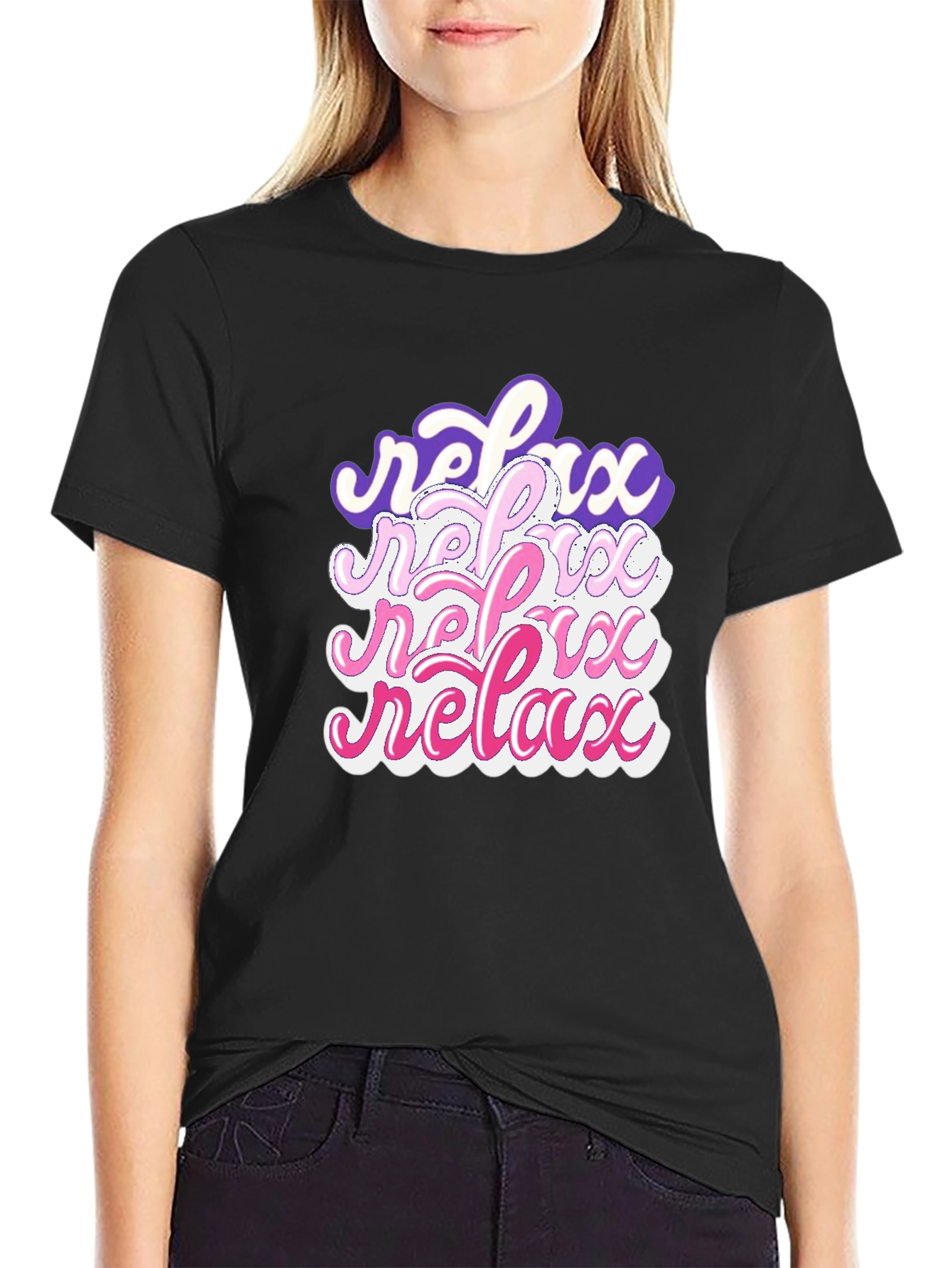 Relax Stacked Graphic T-Shirt