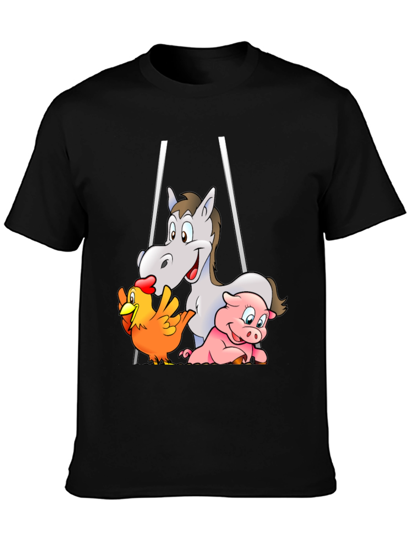 Farm Friends Cartoon T-Shirt