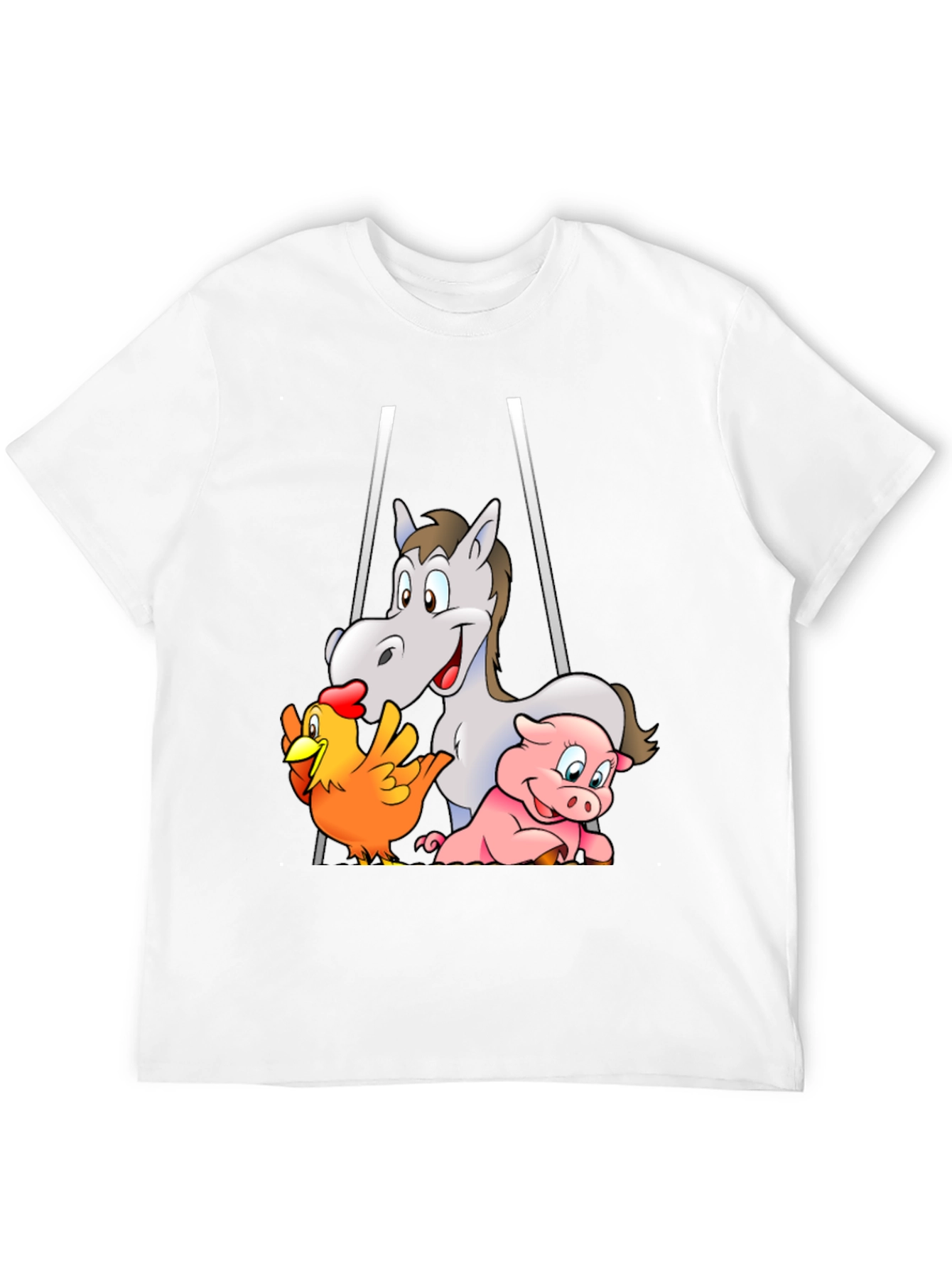 Farm Friends Cartoon T-Shirt
