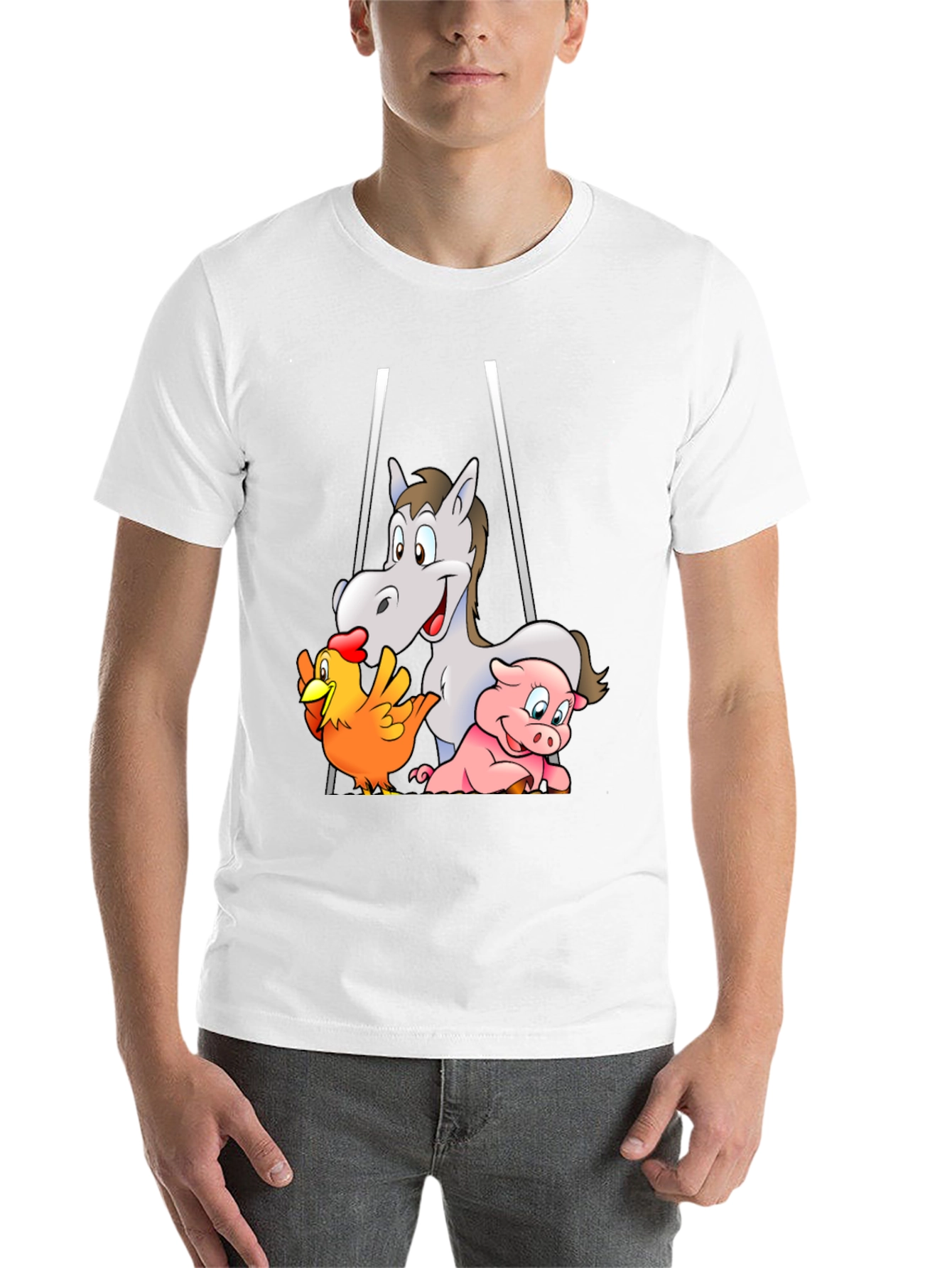 Farm Friends Cartoon T-Shirt
