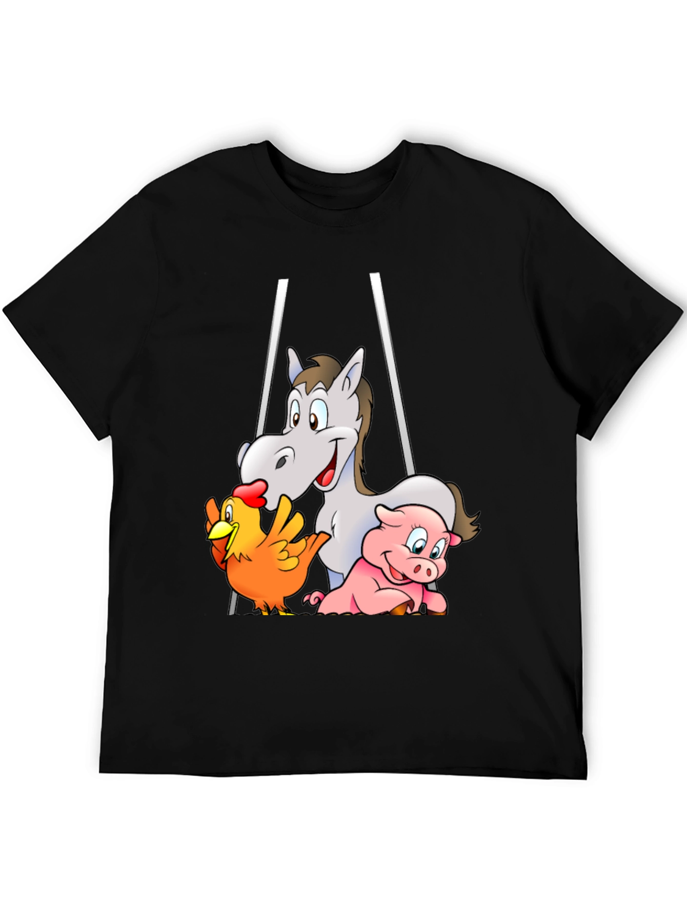 Farm Friends Cartoon T-Shirt