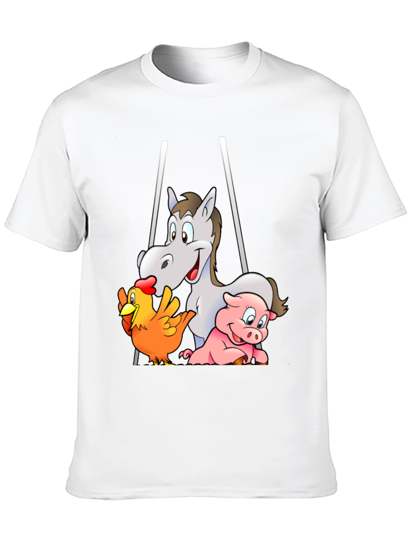 Farm Friends Cartoon T-Shirt