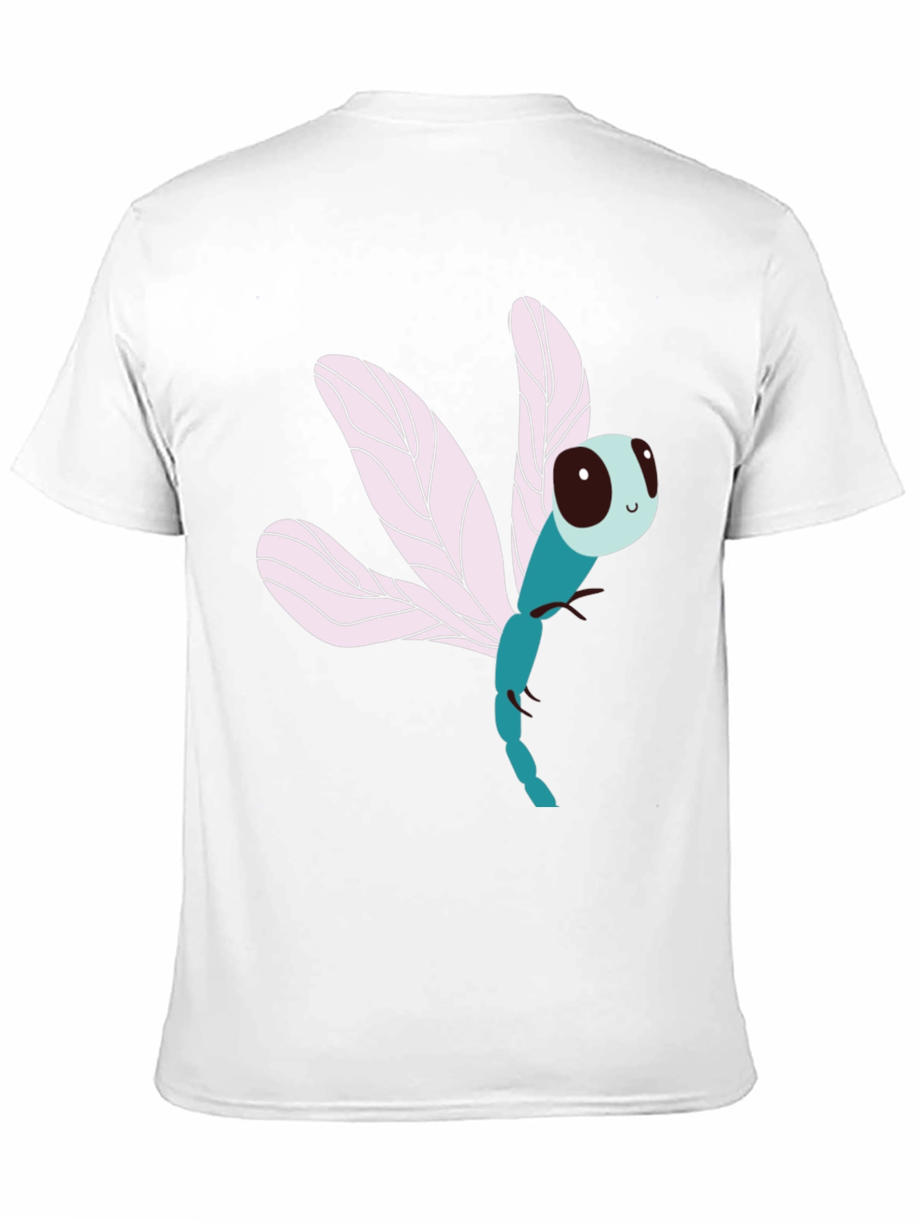 Dragonfly Graphic Print Black T-Shirt