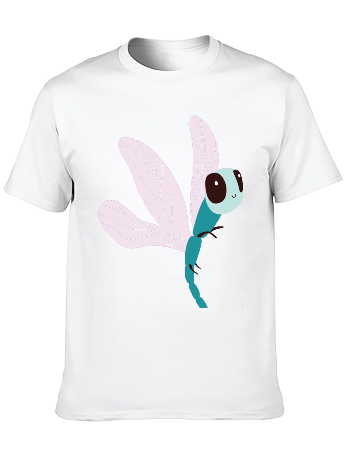 Dragonfly Graphic Print Black T-Shirt