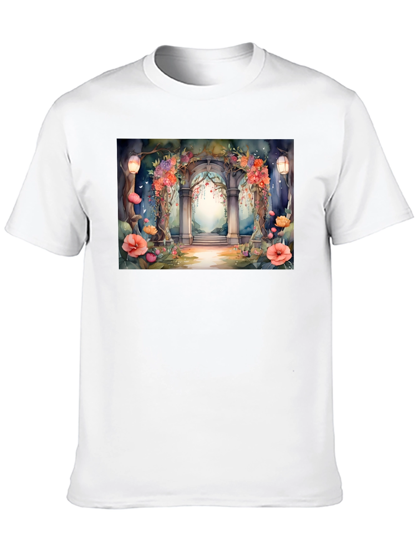 Floral Archway T-Shirt - Nature Inspired Graphic Tee