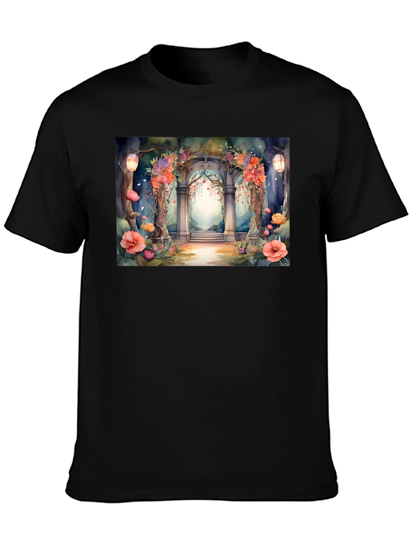 Floral Archway T-Shirt - Nature Inspired Graphic Tee