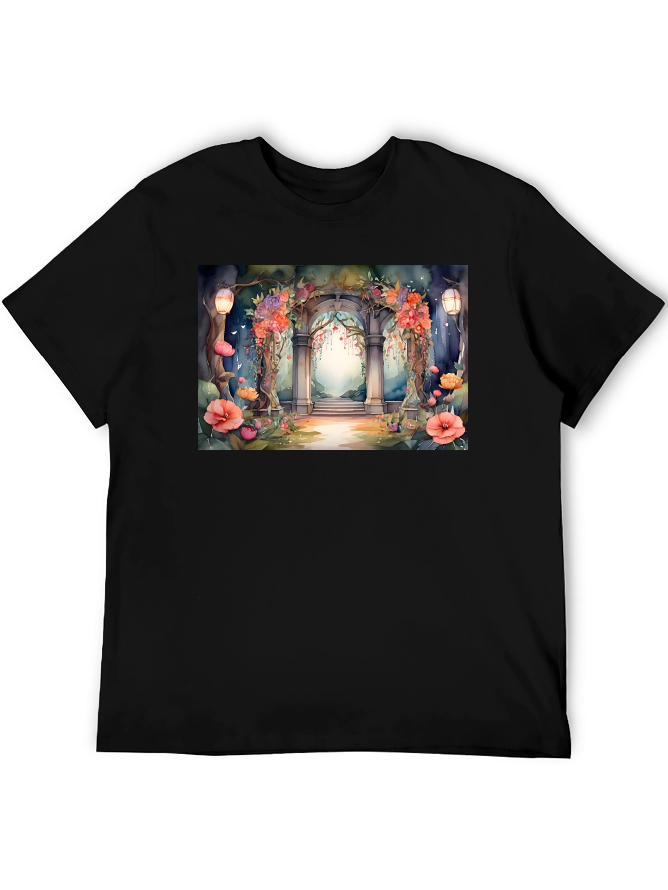 Floral Archway T-Shirt - Nature Inspired Graphic Tee
