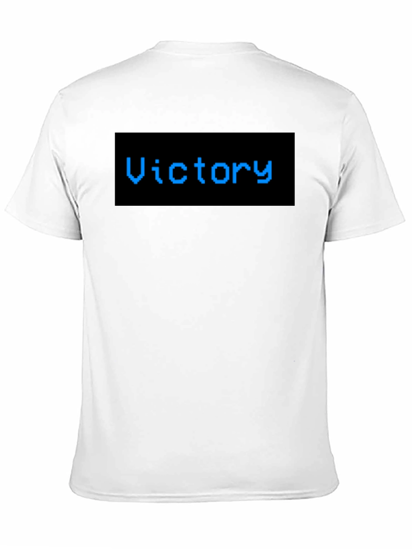 Victory Pixel Art T-Shirt - Classic Black Tee