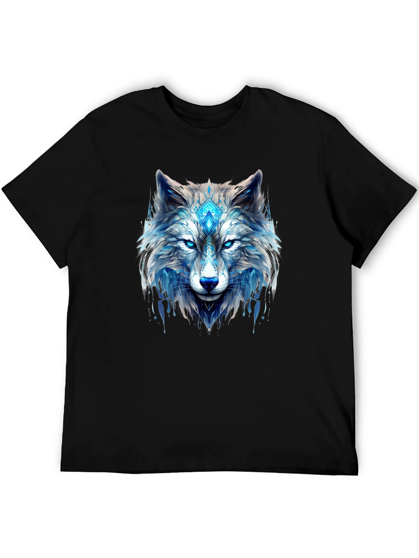 Cool Wolf Graphic Black T-Shirt