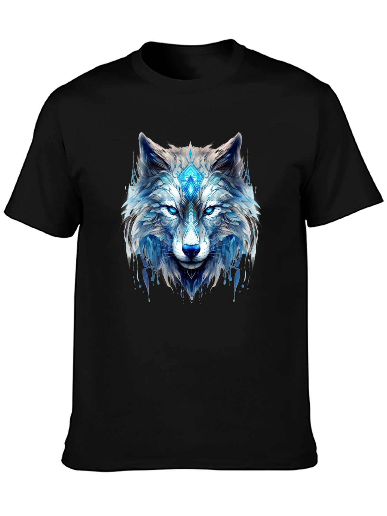 Cool Wolf Graphic Black T-Shirt