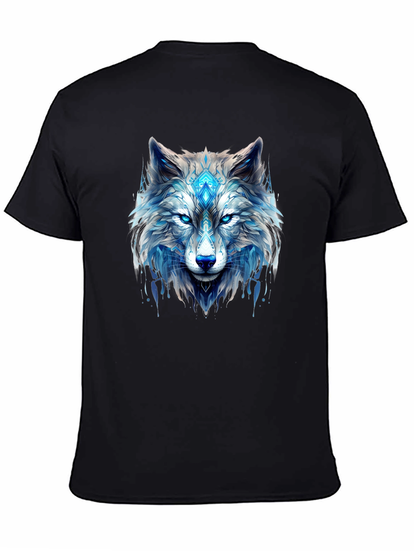 Cool Wolf Graphic Black T-Shirt