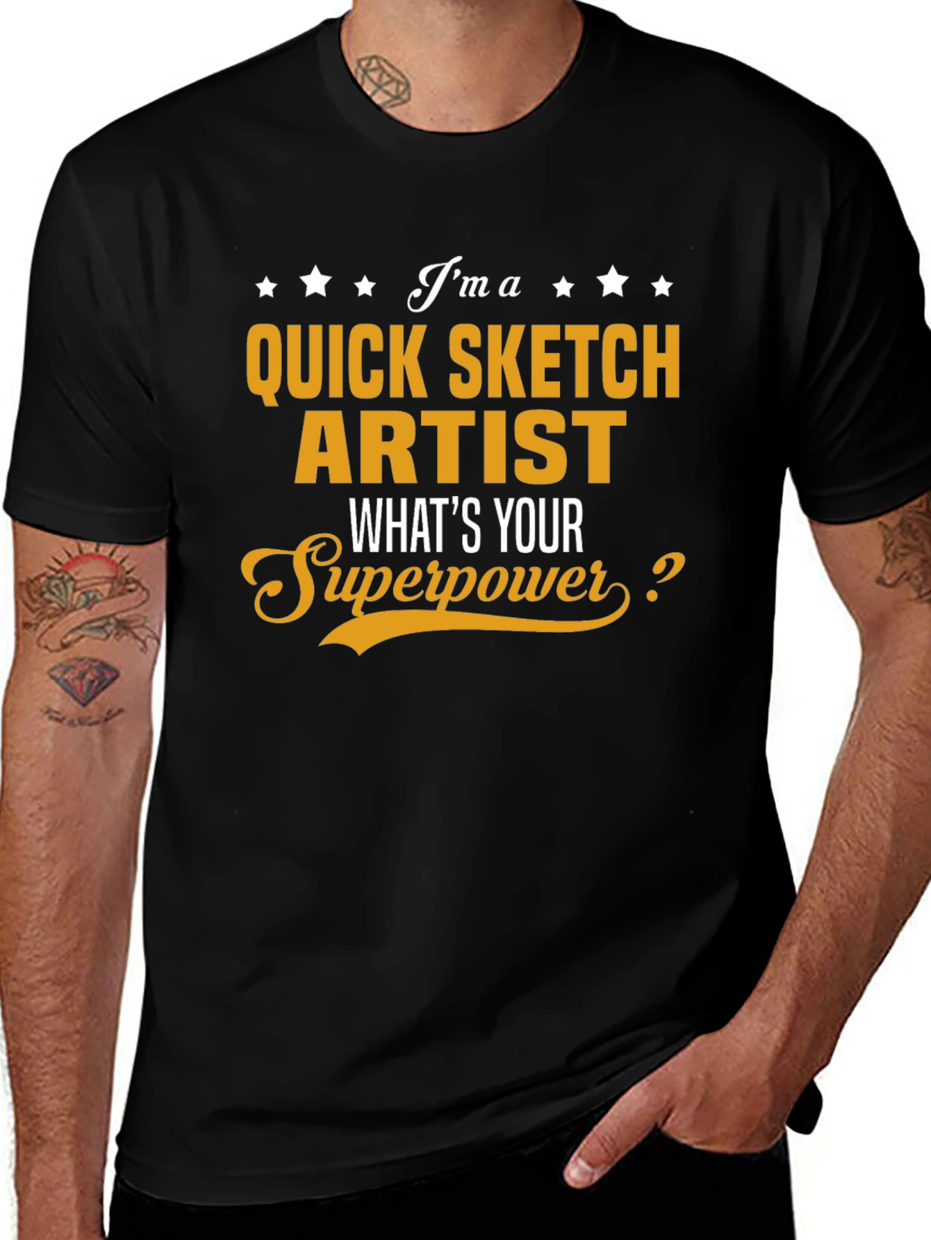 Quick Sketch Artist Superpower T-Shirt