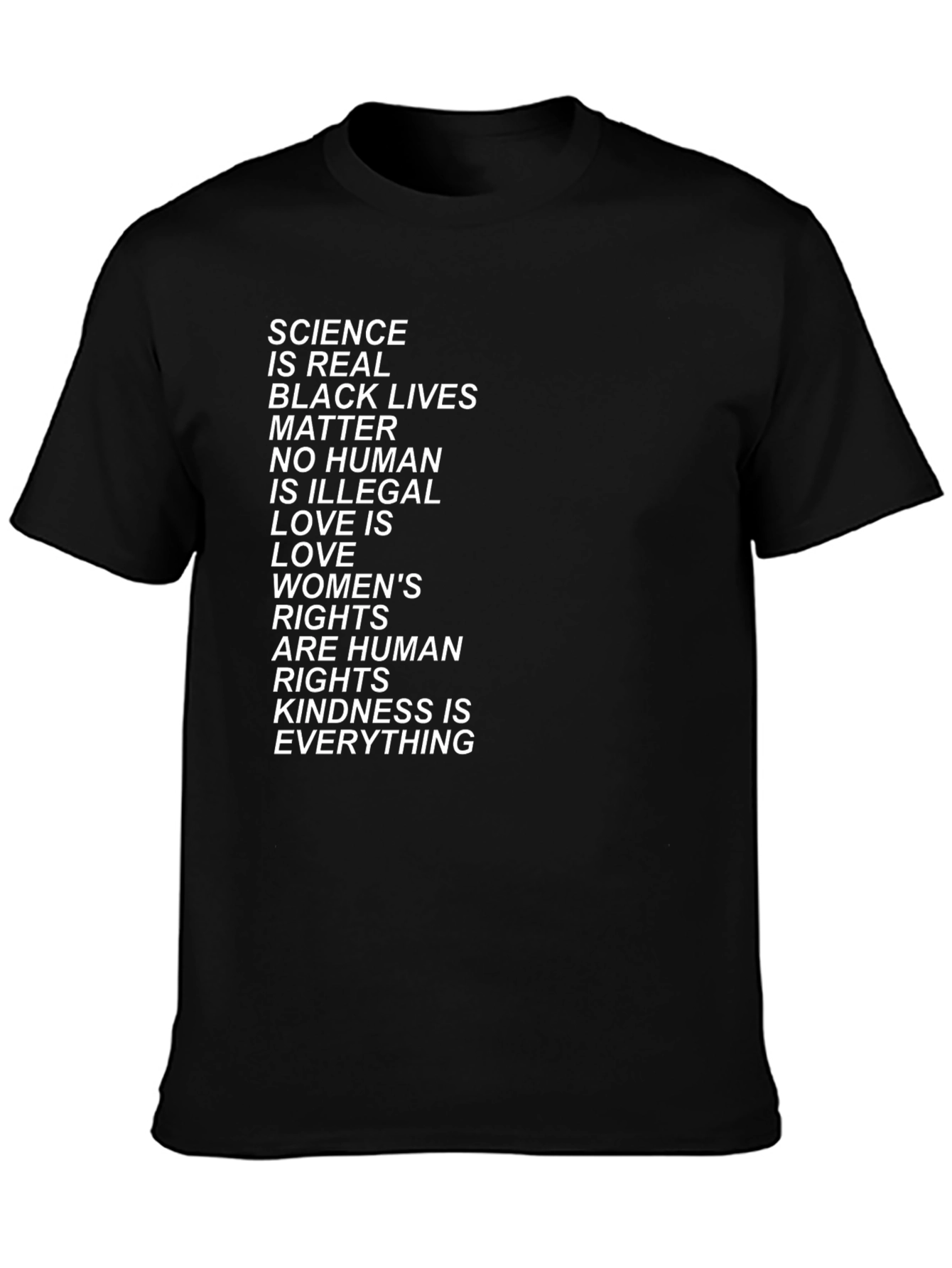 Equality & Kindness Black T-Shirt