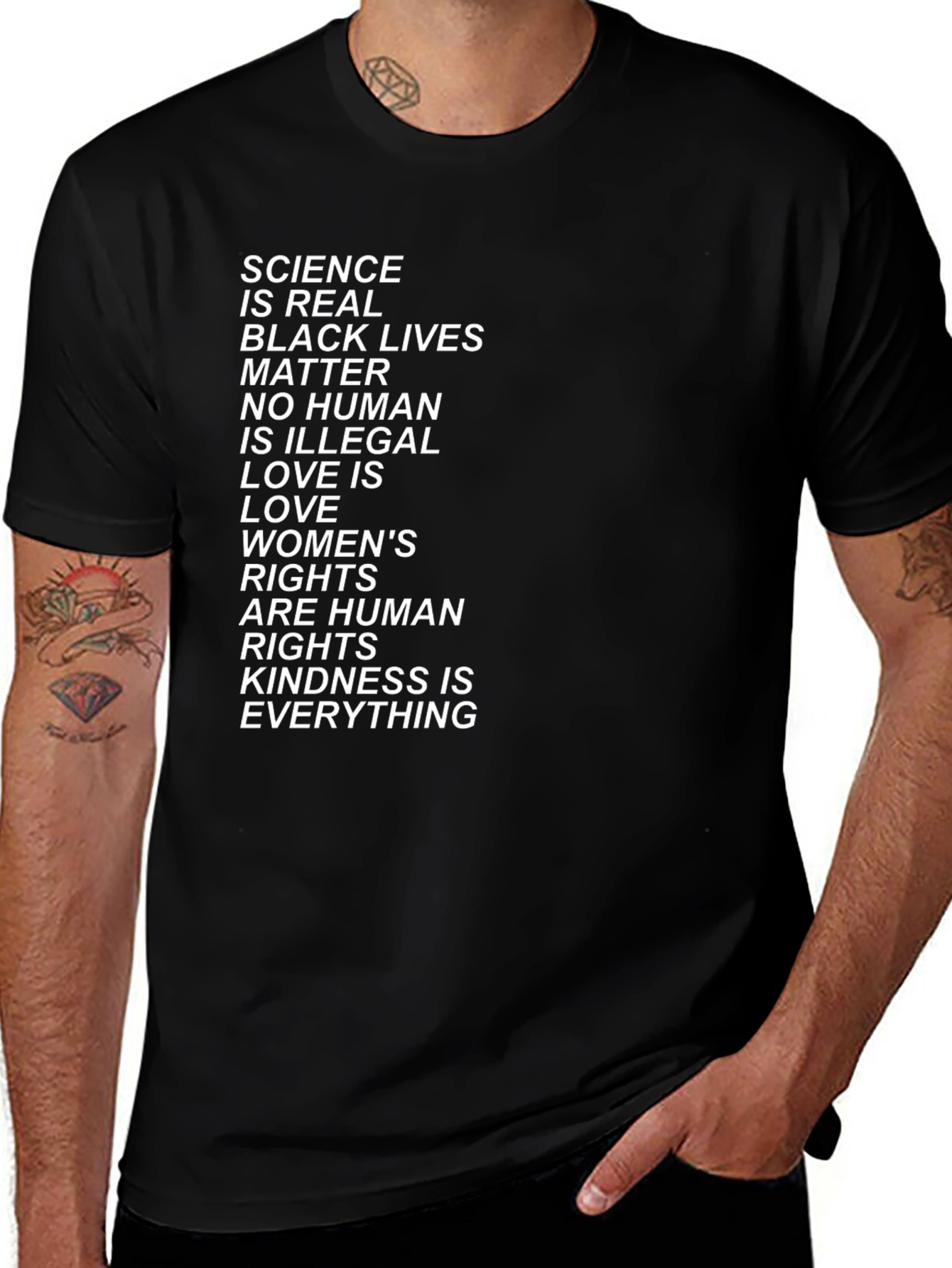 Equality & Kindness Black T-Shirt