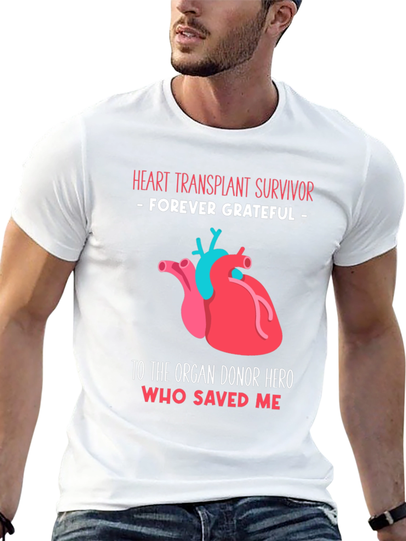 Heart Transplant Survivor Graphic T-Shirt