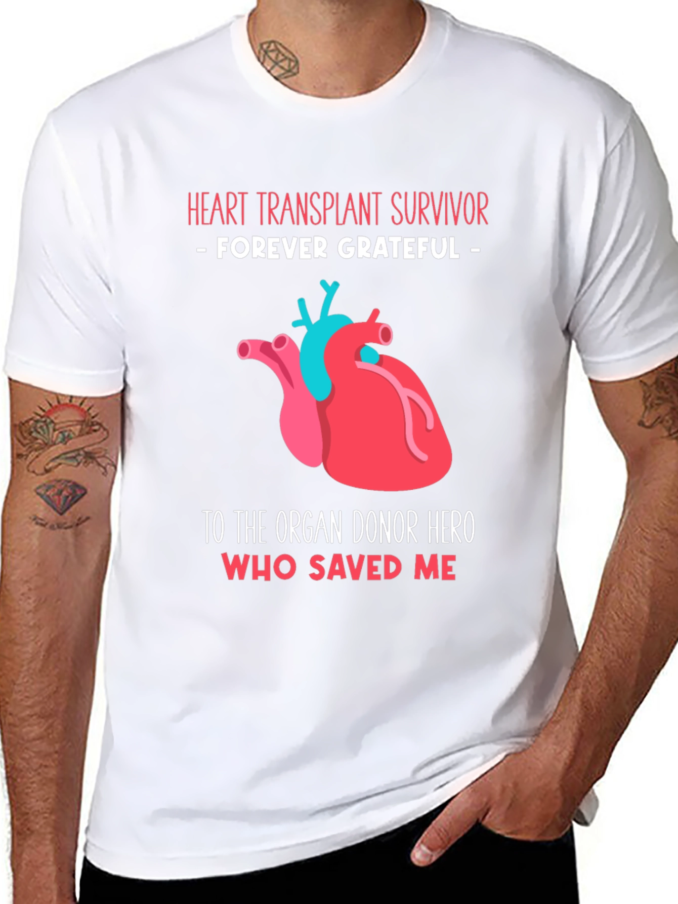 Heart Transplant Survivor Graphic T-Shirt