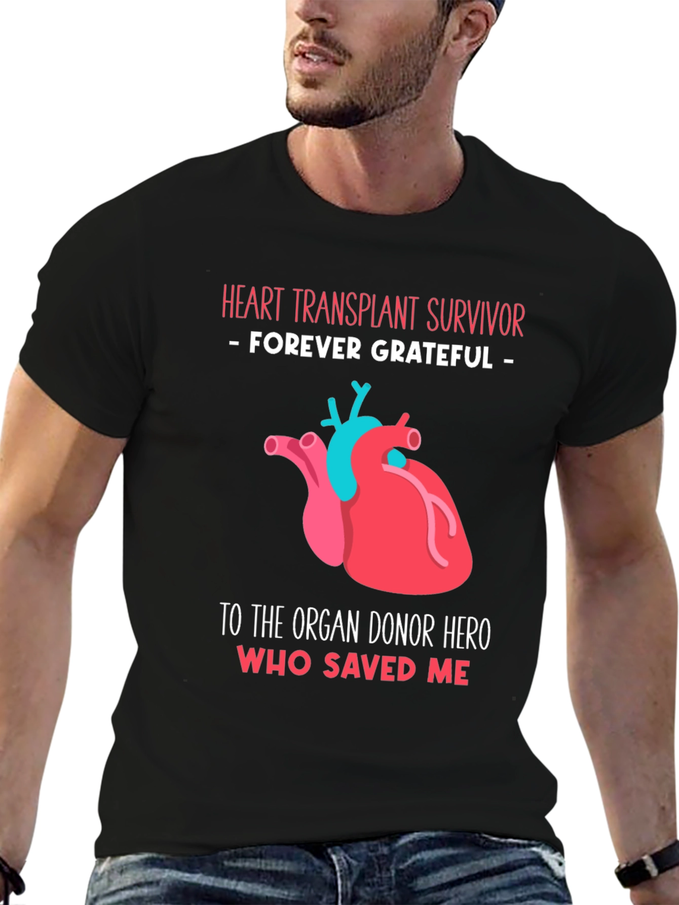 Heart Transplant Survivor Graphic T-Shirt